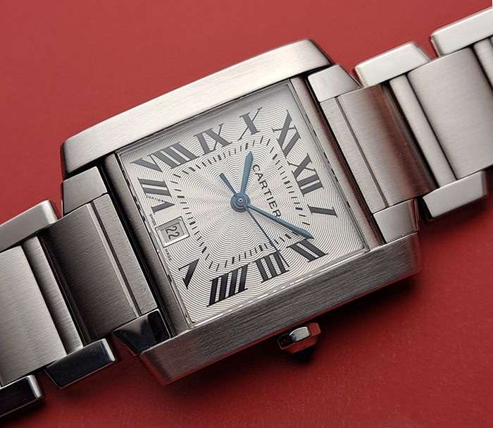 Large Cartier Tank Automatic Wristwatch Ref. W51002Q3